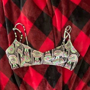 Tribal print bikini top